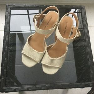 Lucky Brand tan shoes,8 1/2.